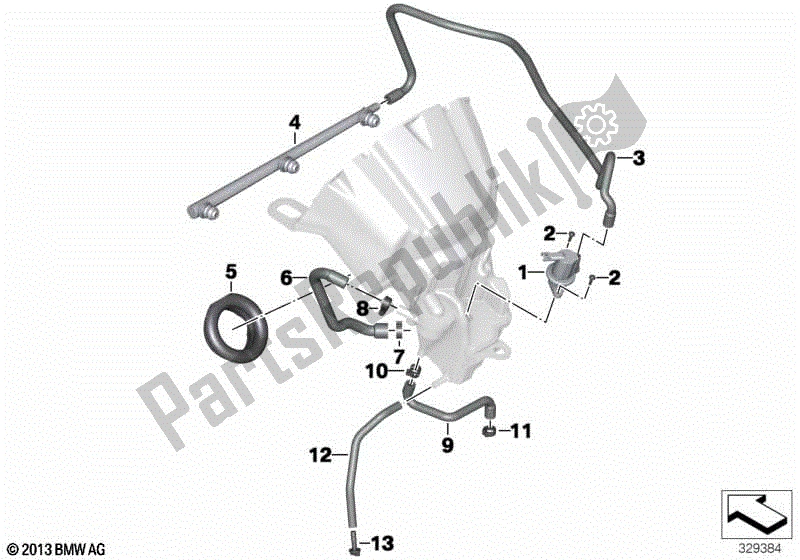 Todas las partes para Sistema De Ruido De Admisión De Aire / Piezas De Montaje de BMW K 1600 GTL 48 2017 - 2021