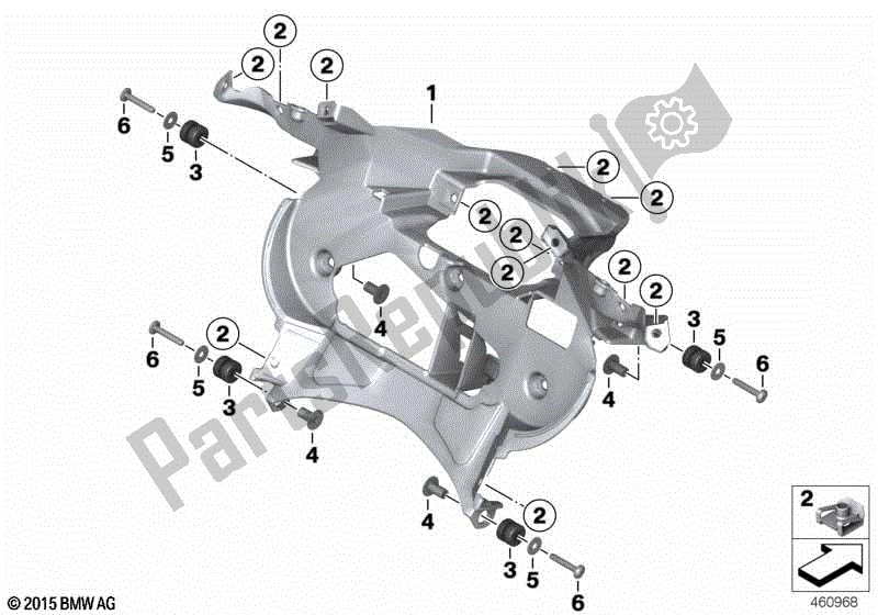 Todas las partes para Guarnecido Interior de BMW K 1600 GTL 48 2017 - 2021