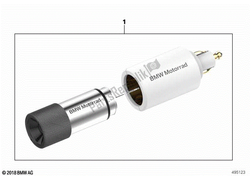 Alle onderdelen voor de Led Zaklamp van de BMW K 1600 GTL 48 2017 - 2021