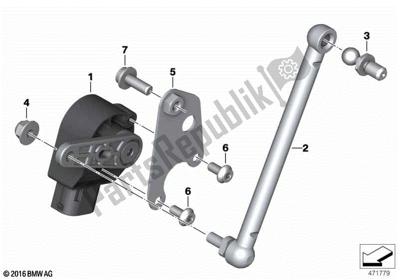 Todas las partes para Sensor De Nivel, Delantero de BMW K 1600 GTL 48 2017 - 2021