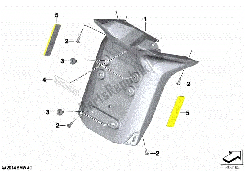 Todas las partes para Titular De La Placa De Matrícula de BMW K 1600 GTL 48 2017 - 2021