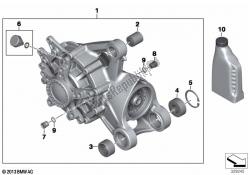 Right-angle gearbox, rear