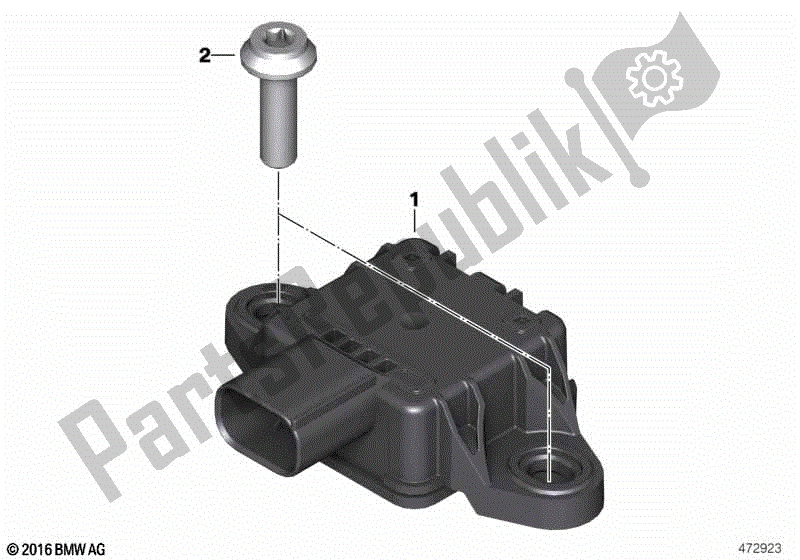 Todas las partes para Sensor De Velocidad De Rotación Ii de BMW K 1600 GTL 48 2017 - 2021