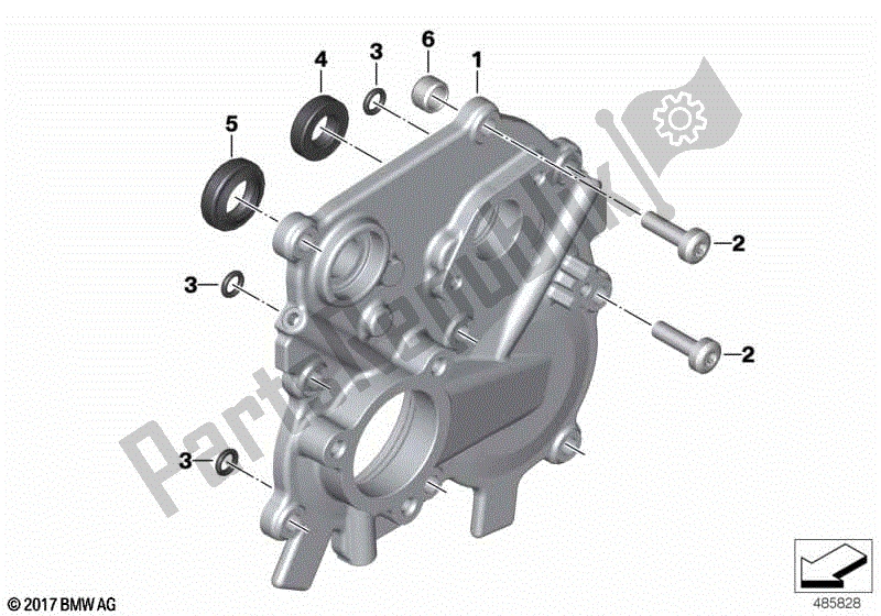 Toutes les pièces pour le Couvercle Du Boîtier De Commande De Changement De Vitesse du BMW K 1600 GTL 48 2017 - 2021