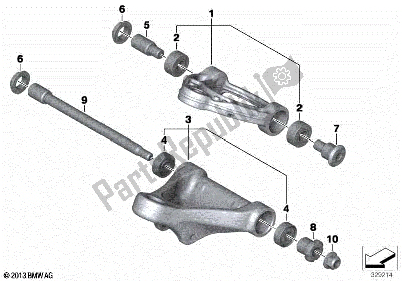 Todas las partes para Brazo De Remolque de BMW K 1600 GTL 48 2017 - 2021