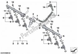 kleppen / leidingen van brandstofinjectiesysteem