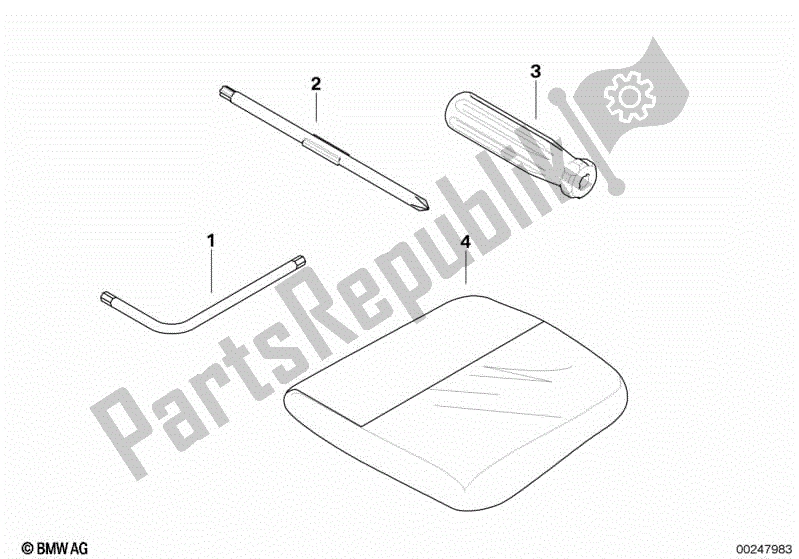 Todas las partes para Herramienta De Coche de BMW K 1600 GTL Excl 48 2013 - 2016