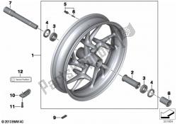 roue en fonte, tpm, avant