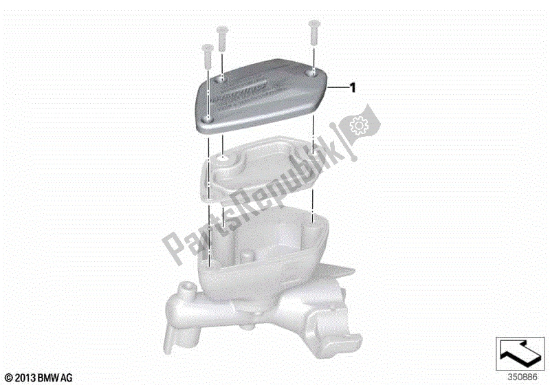 Todas las partes para Cubierta, Conjunto De Palanca, Cromo De Alto Brillo de BMW K 1600 GTL Excl 48 2013 - 2016