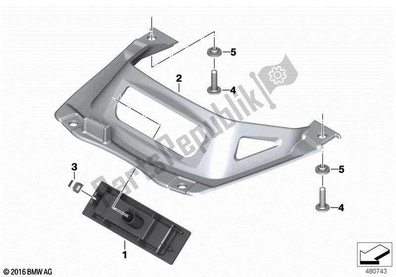 Todas las partes para Iluminación Del Piso de BMW K 1600 GTL Excl 48 2013 - 2016