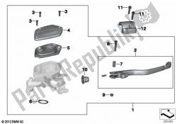 conjunto do travão de mão braçadeira do guiador m6