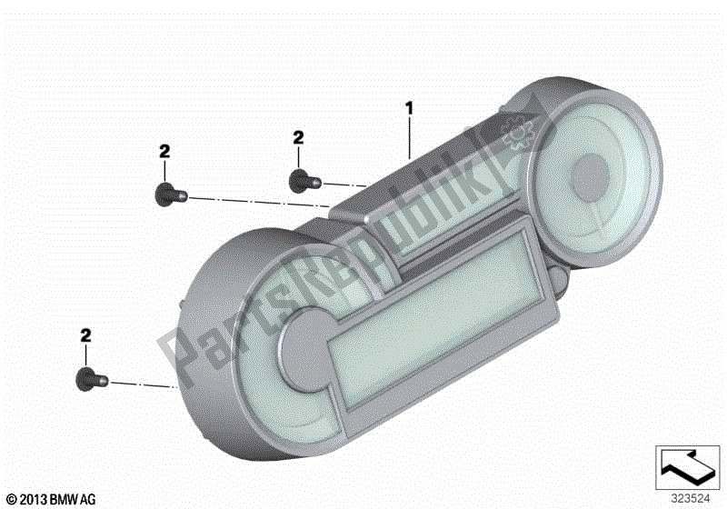 Todas las partes para Combinación De Instrumentos de BMW K 1600 GTL Excl 48 2013 - 2016