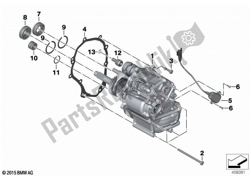 Todas las partes para Transmisión Manual de BMW K 1600 GTL Excl 48 2013 - 2016
