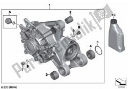 Right-angle gearbox, rear