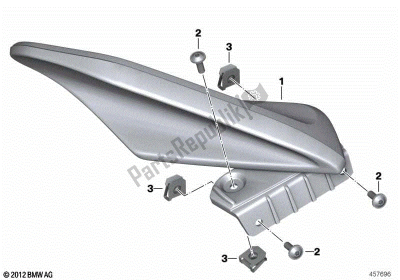 Todas las partes para Deflector De Estela de BMW K 1600 GTL Excl 48 2013 - 2016