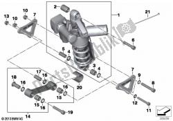 Spring strut, ESA, rear