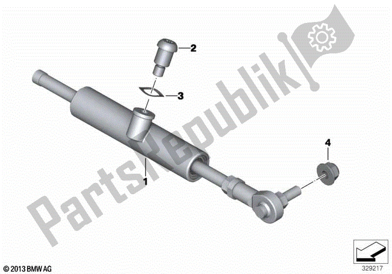 Todas las partes para Amortiguador De Dirección de BMW K 1600 GTL Excl 48 2013 - 2016