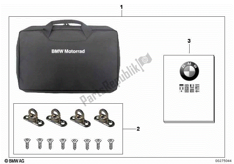 Todas las partes para Compartimento Portaobjetos, Topcase Tour de BMW K 1600 GTL Excl 48 2013 - 2016