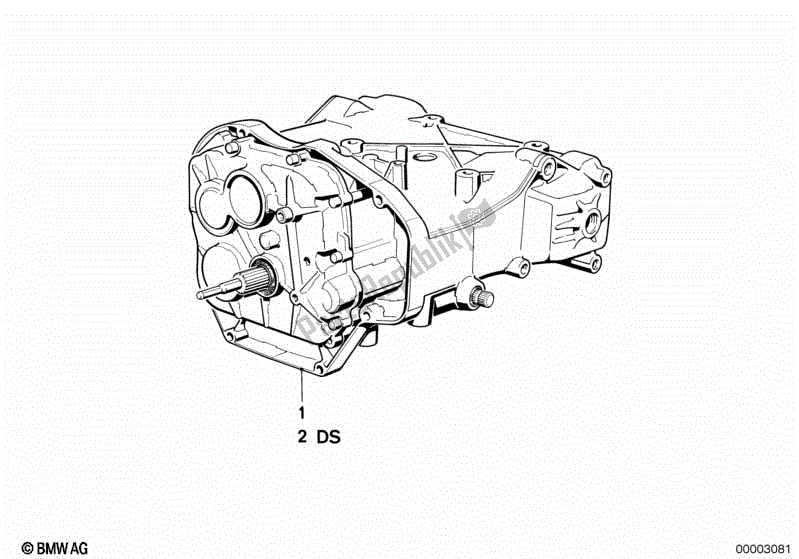 Alle onderdelen voor de Transmissie Met 5 Versnellingen van de BMW K 75  569 750 1985 - 1995
