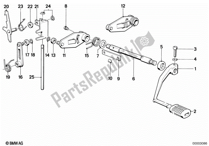 Toutes les pièces pour le Pièces De Changement De Vitesse De Transmission à 5 Vitesses du BMW K 75  569 750 1985 - 1995