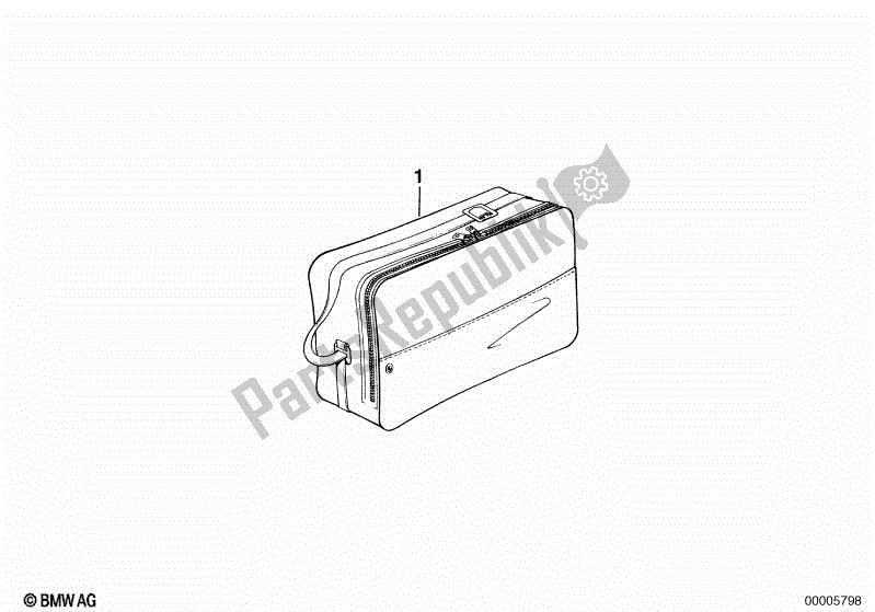 Wszystkie części do Torba Na Kufer Centralny BMW K 75  569 750 1985 - 1995