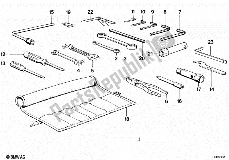 All parts for the Car Tool of the BMW K 75  569 750 1985 - 1995