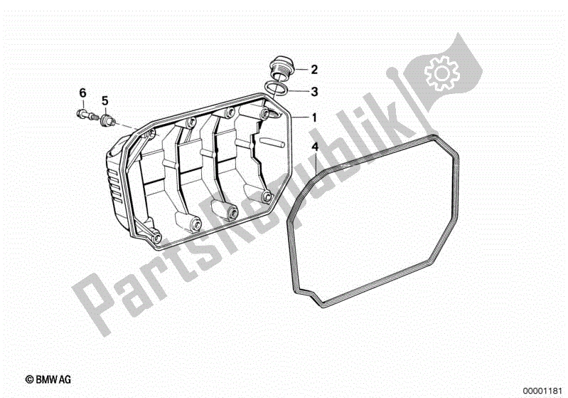 Toutes les pièces pour le Couvercle De Carter De Vilebrequin du BMW K 75  569 750 1985 - 1995