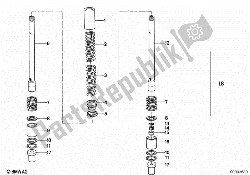 Wszystkie części do Amortyzator, Sport BMW K 75  569 750 1985 - 1995