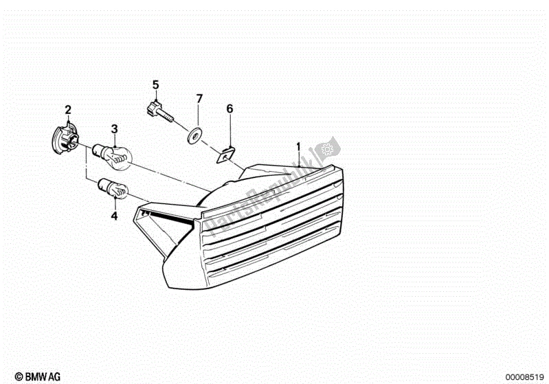 Tutte le parti per il Luce Posteriore del BMW K 75  569 750 1985 - 1995