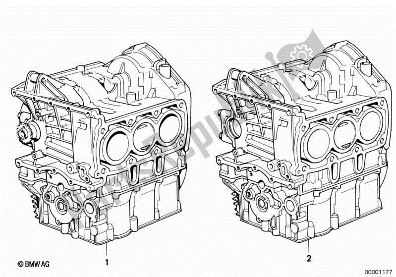 Tutte le parti per il Motore Corto / Basamento Con Pistoni del BMW K 75  569 750 1985 - 1995