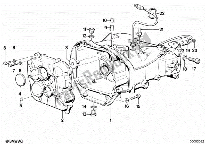 Tutte le parti per il Trasmissione / Montaggio. Parti / Guarnizioni del BMW K 75  569 750 1985 - 1995