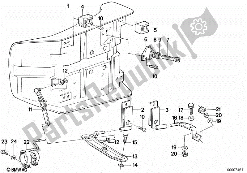 All parts for the Bench Seat, Officials Utility of the BMW K 75C 750 1985 - 1990