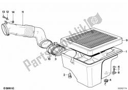 boîtier de filtre à air inférieur / filtre à air