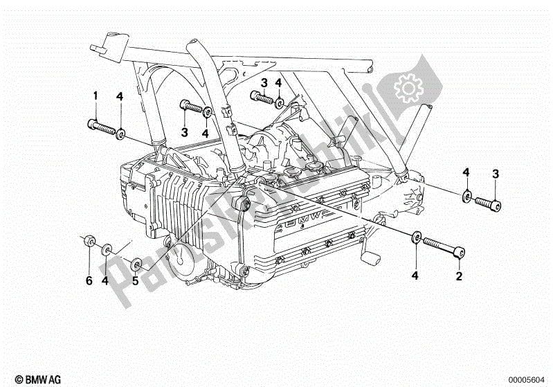 All parts for the Engine Suspension of the BMW K 75C 750 1985 - 1990