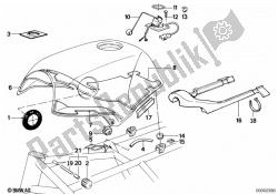 Fuel tank/attaching parts