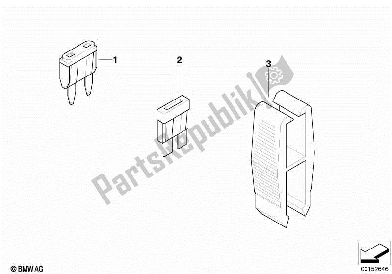 All parts for the Fuses of the BMW K 75C 750 1985 - 1990