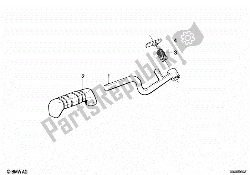 All parts for the Raised Handle of the BMW K 75C 750 1985 - 1990