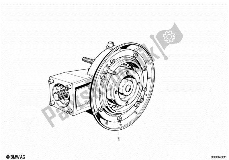 All parts for the Rear-axle-drive of the BMW K 75C 750 1985 - 1990