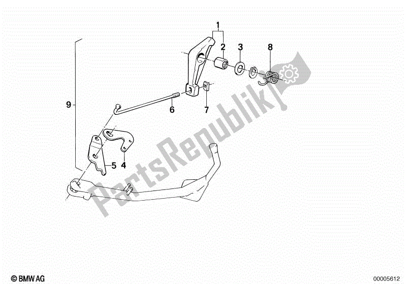 Todas las partes para Costado de BMW K 75C 750 1985 - 1990