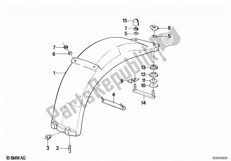 All parts for the Wheel Cover, Rear of the BMW K 75C 750 1985 - 1990