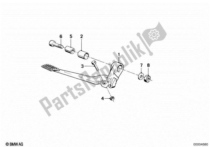 Todas las partes para Pedal De Freno de BMW K 75 RT 750 1989 - 1995