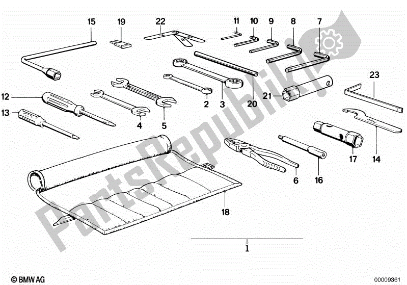 Todas las partes para Herramienta De Coche de BMW K 75 RT 750 1989 - 1995