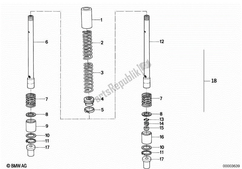 Todas las partes para Amortiguador, Deporte de BMW K 75 RT 750 1989 - 1995