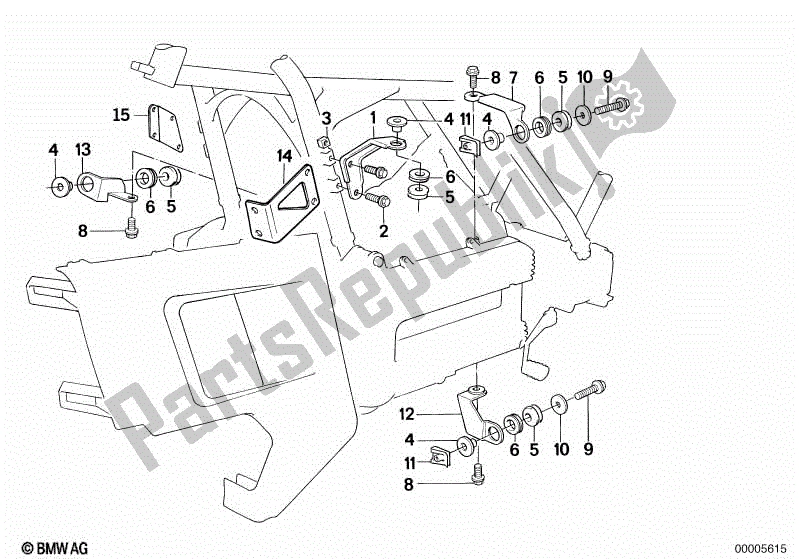 Todas las partes para Soporte De Carenado de BMW K 75 RT 750 1989 - 1995