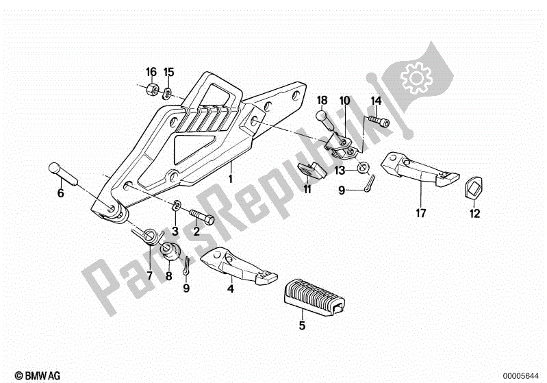 Todas las partes para Placa De Estribo / Estribo de BMW K 75 RT 750 1989 - 1995