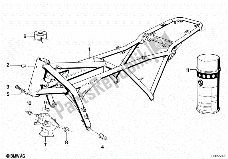 Todas las partes para Marco de BMW K 75 RT 750 1989 - 1995