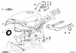 Fuel tank/attaching parts