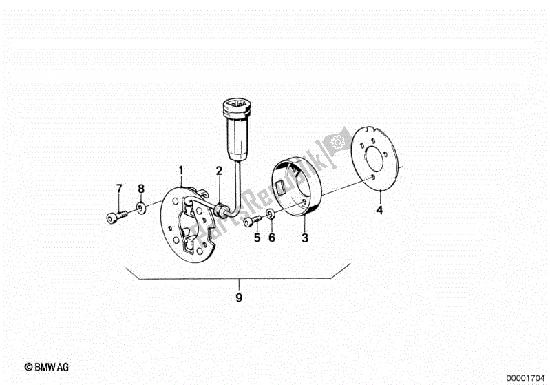 Todas las partes para Sensor De Encendido de BMW K 75 RT 750 1989 - 1995