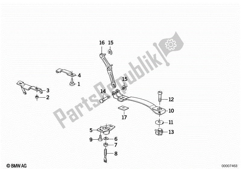 Todas las partes para Piezas De Montaje Para Banqueta de BMW K 75 RT 750 1989 - 1995