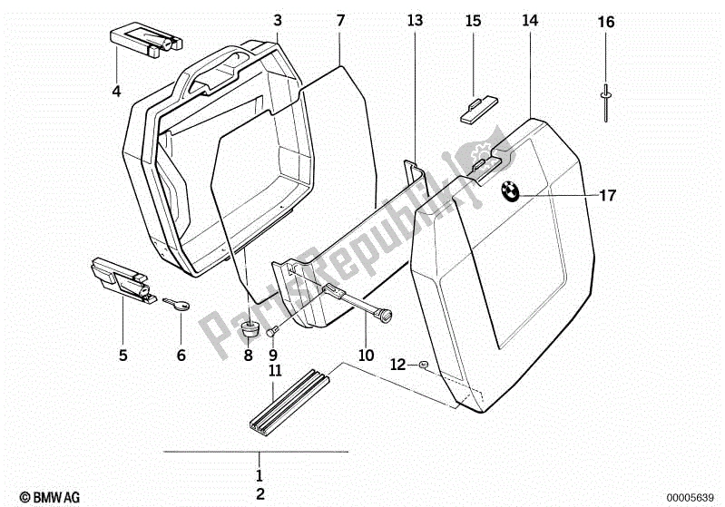 Todas las partes para Establecer Citycase de BMW K 75 RT 750 1989 - 1995